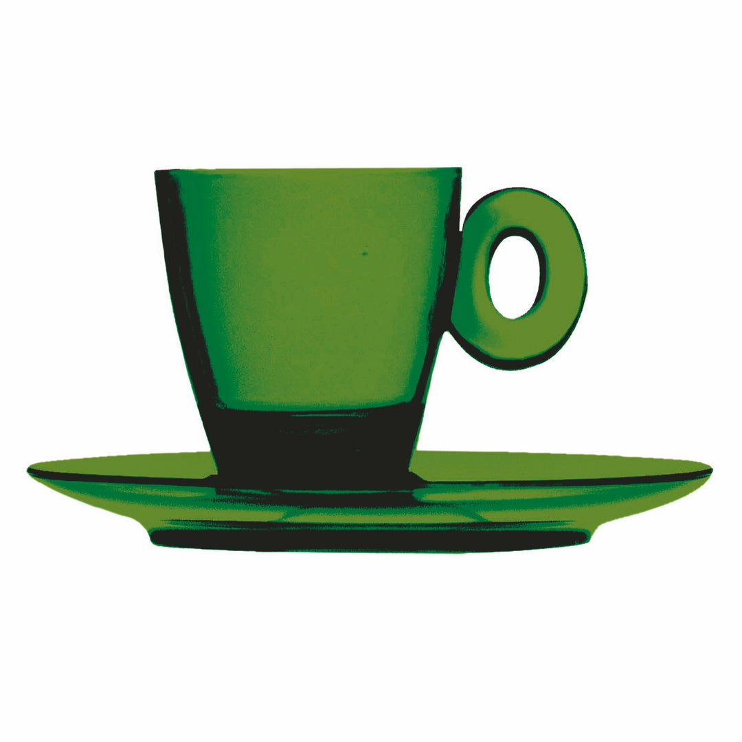 Polycarbonate Espresso Cup W/Saucer; C: 3 Oz. Emerald