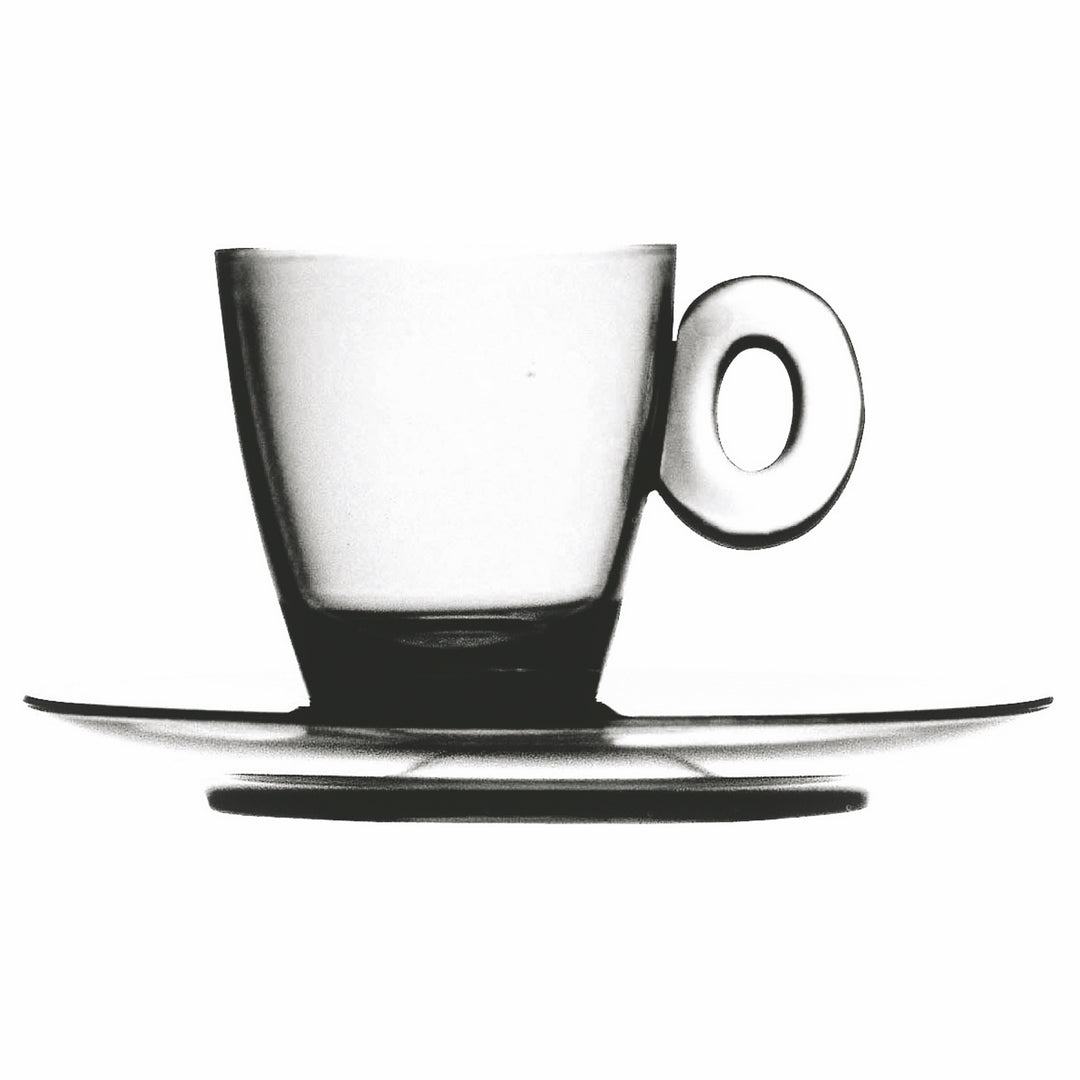 Polycarbonate Espresso Cup W/Saucer; C: 3 Oz. Transparent