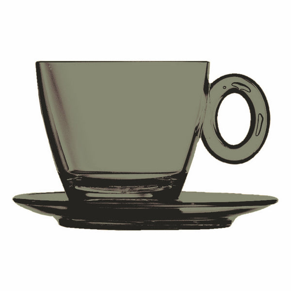 Polycarbonate Tea Cup W/ Saucer; C: 5-1/8 Oz. Onice