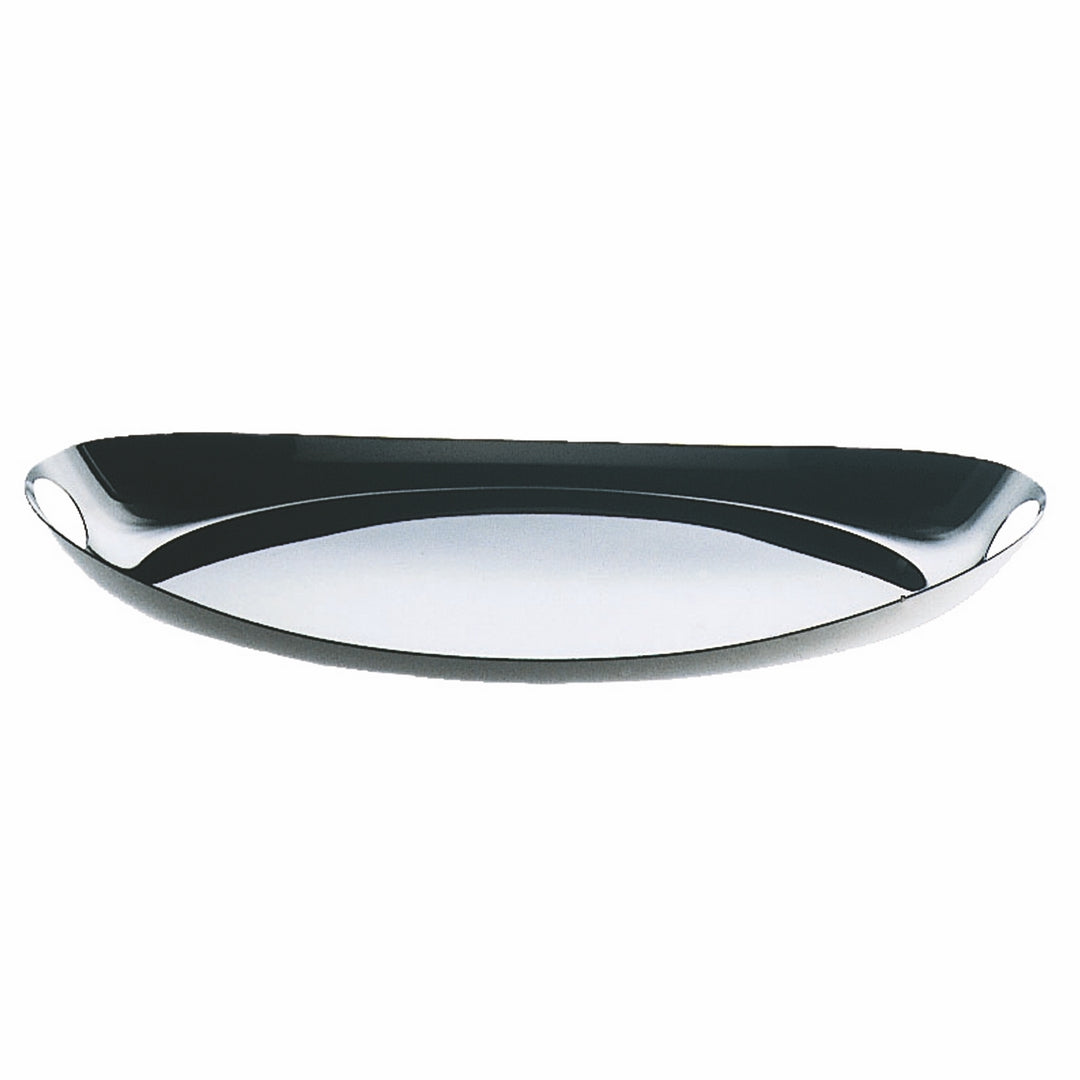 Oval Tray With Fretworked Handles;  L: 15-3/4" W: 14-1/8"