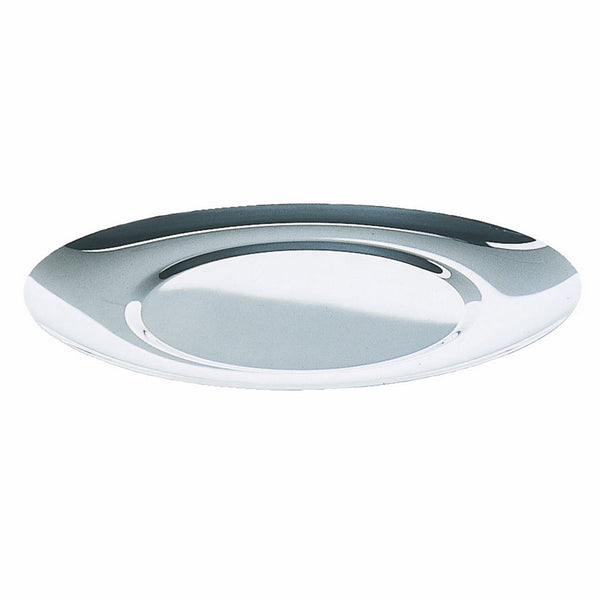 Oval Charger;  L: 13-3/8" W: 12-1/4"