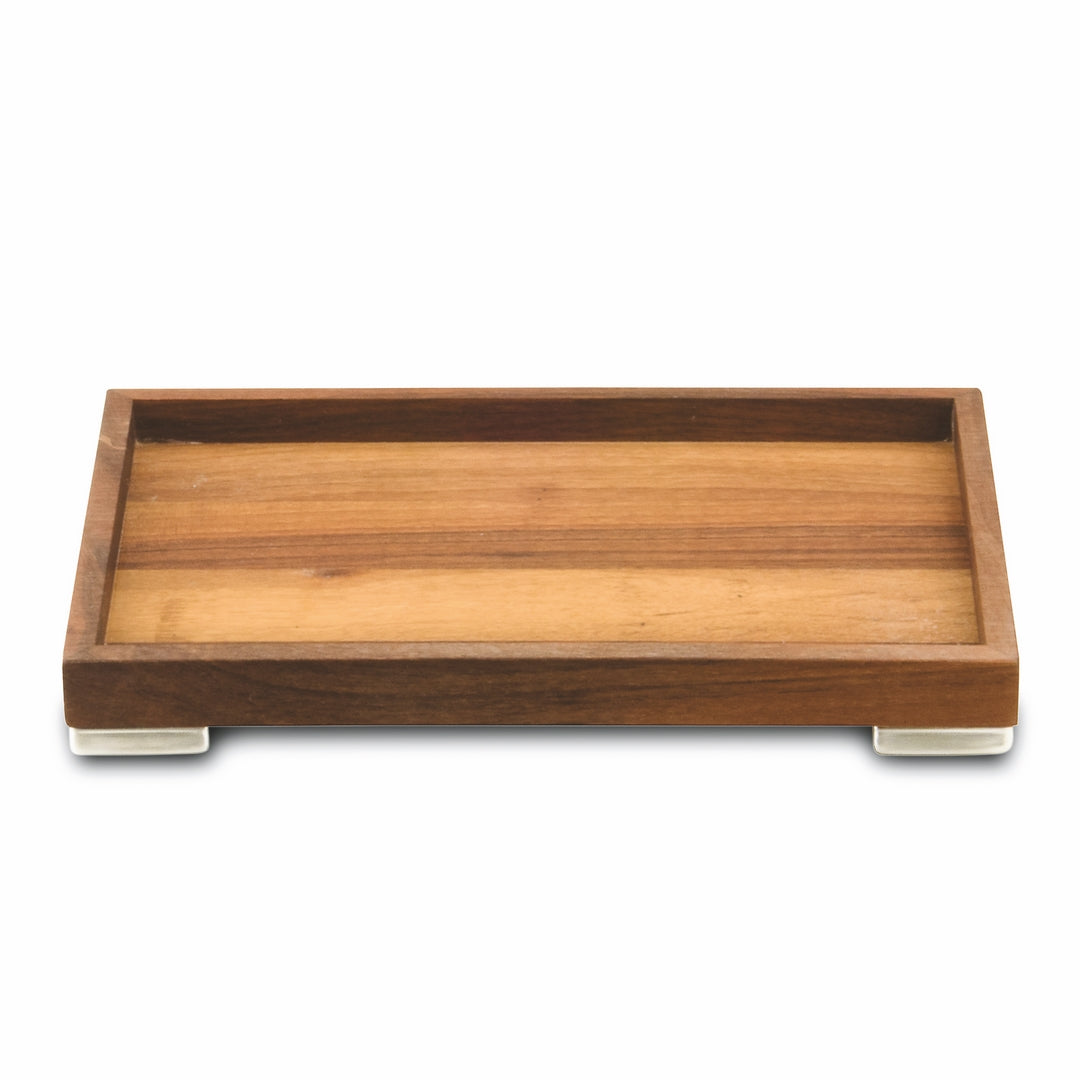 Rectangular Tray; Buffet L: 19-3/4" W: 12-3/4" Walnut