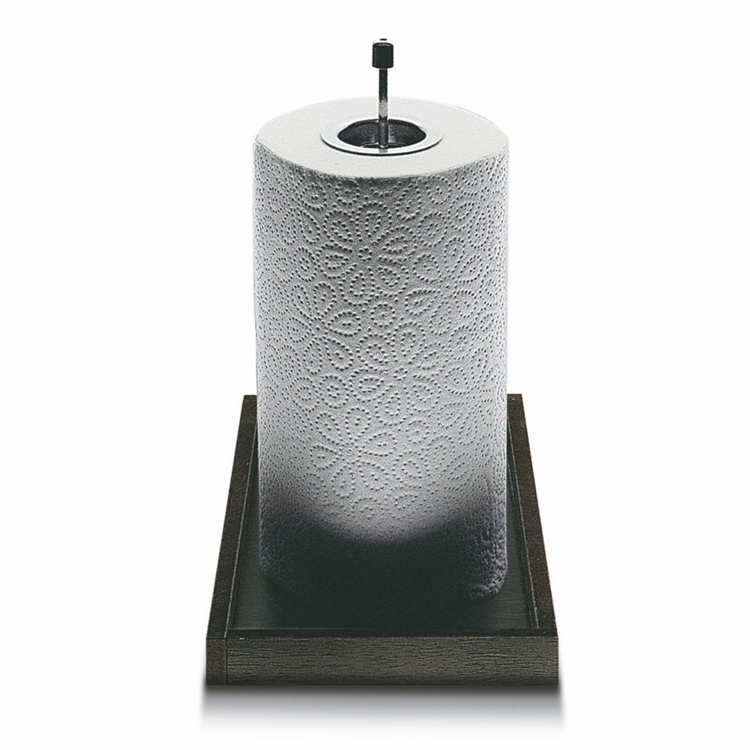 Wenge Finish Paper Towel Holder;  L: 7-7/8" W: 7-7/8" H: 11-1/2" Wenge'