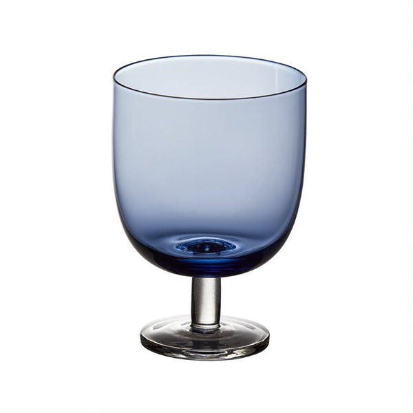 Stemmed Glass 9 oz - Blue ? 3" 1/8 X H 4" 3/8