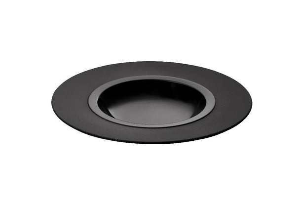 Round shallow bowl w/wide-rim - ext. 10 1/4" - int. 5 1/2" - Onyx 10" 5/8