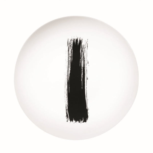 Round Dinner Plate 8" - Brush - White 7" 7/8