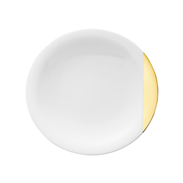 Round Dessert Plate 8 7/16'' - Gold 7'' 1/8