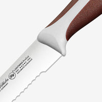 Gunter Wilhelm Thunder Utility/Steak Knife Serrated, 5 Inch | Brown and Grey ABS Handle SKU: 10-113-1105