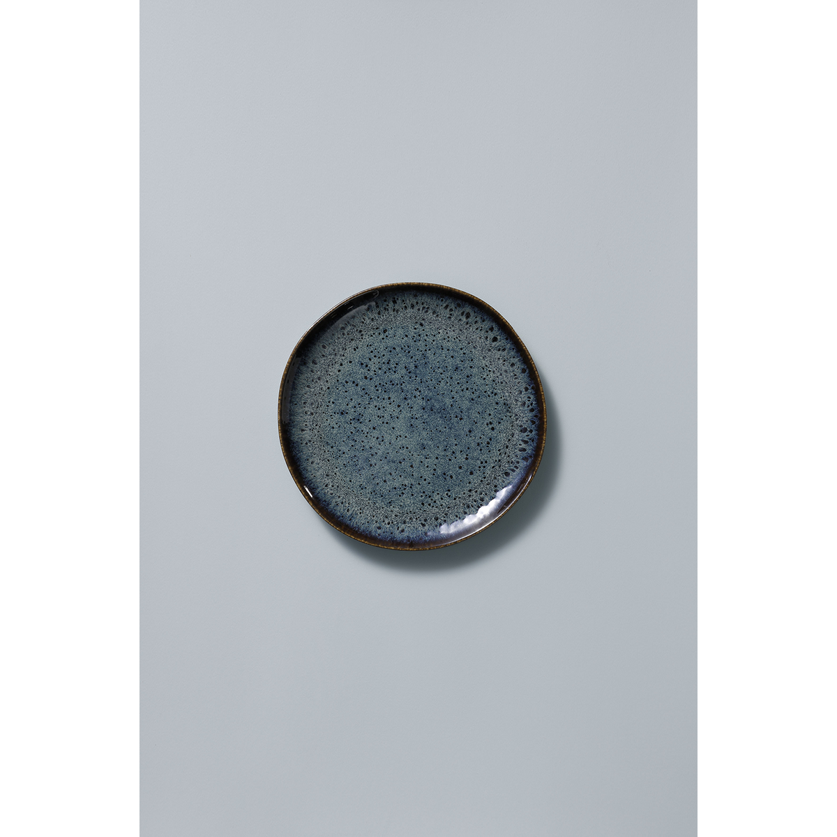Plate Palmer Eccentric 8.7 inch Blue Stoneware SKU: '529361