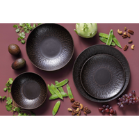 Plate coupe Palmer Ruston 6.7 inch Brown Stoneware SKU: '533011