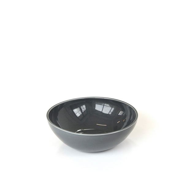 Tilt Medium Dark Grey Ceramic Bowl