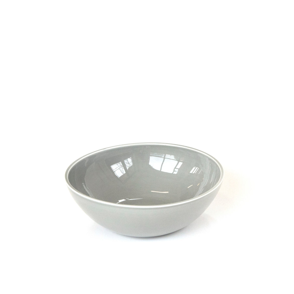 Tilt Medium Light Grey Ceramic Bowl