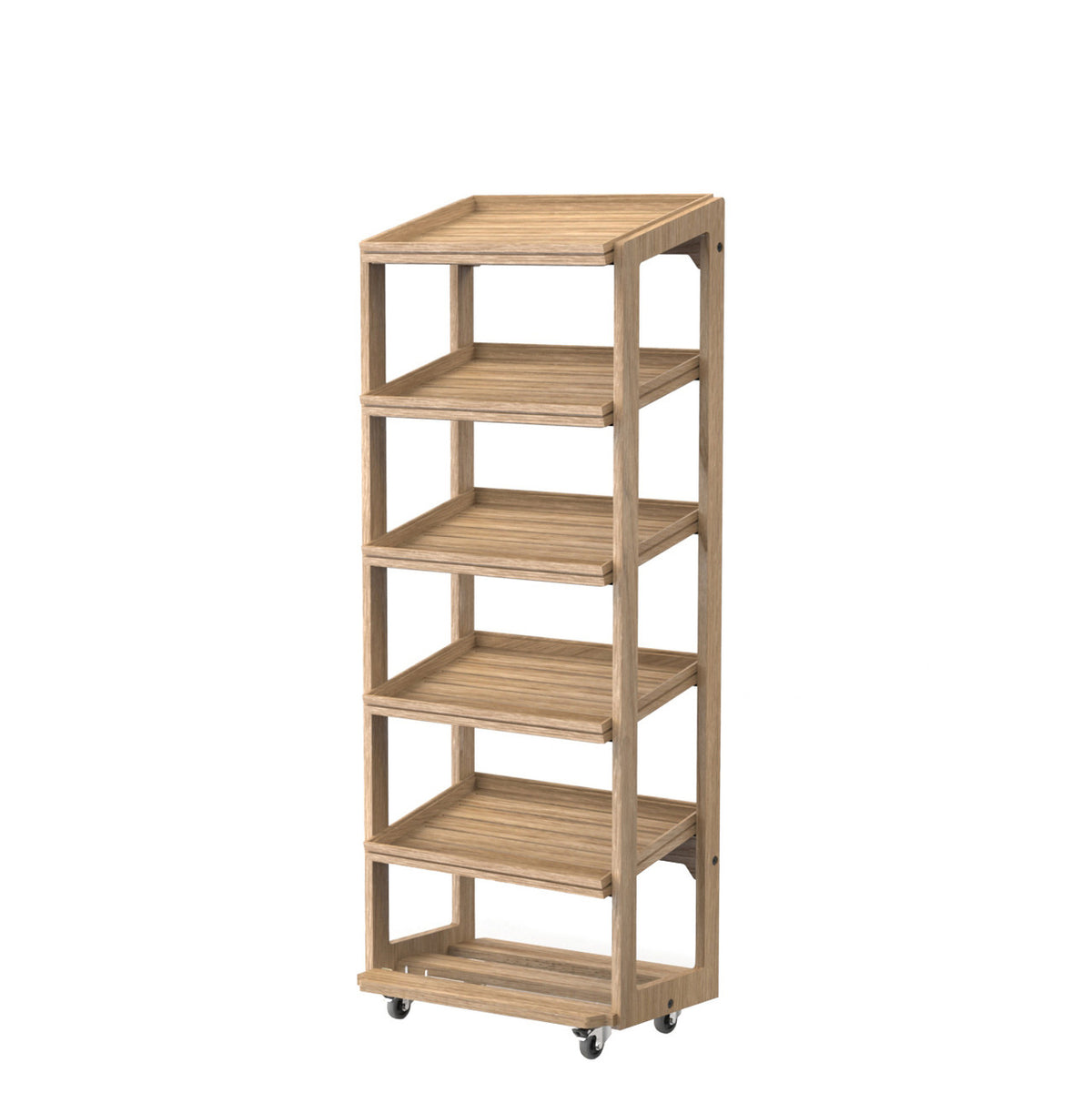 Flow Five-Tier Oak Stand