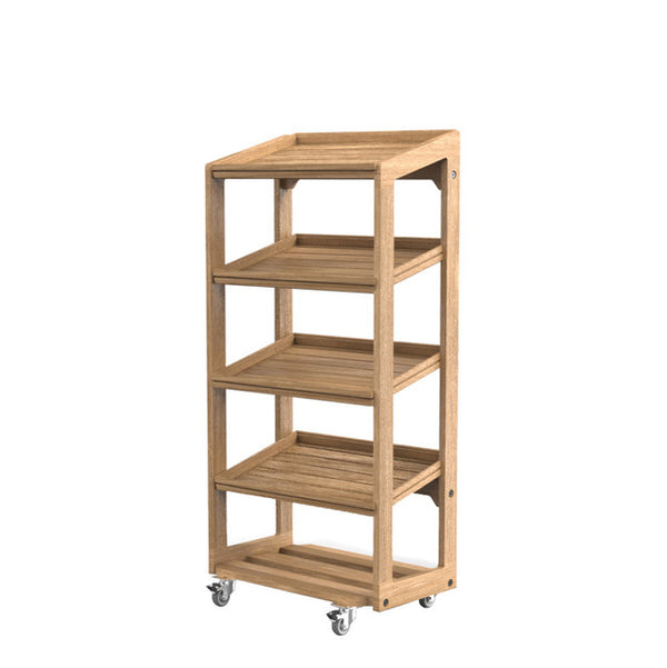 Flow Four-Tier Oak Stand