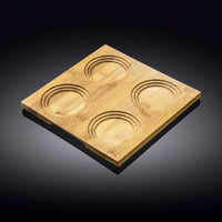 Wilmax Natural Bamboo Tray 7.75" X 7.75" | 20 X 20 Cm SKU: WL-771013/A