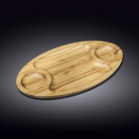 Wilmax Natural Bamboo 3 Section Platter 14" X 8" | 35.5 Cm X 20.5 Cm SKU: WL-771039/A