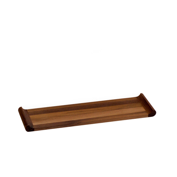 Long Walnut Canape Plinth