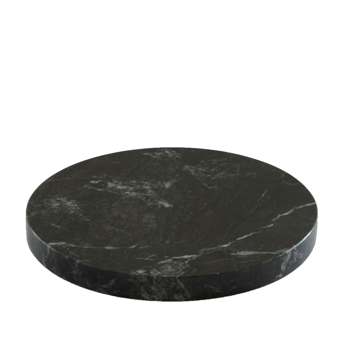 Tilt Round Grey Marble Plinth