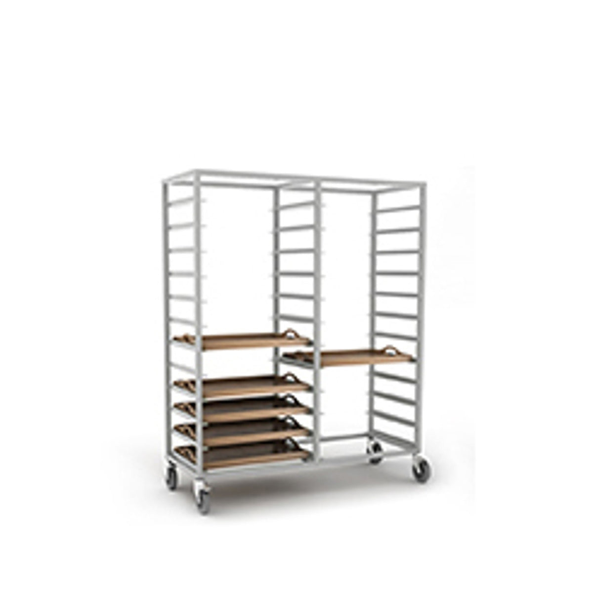 Double Steel Tray Racks