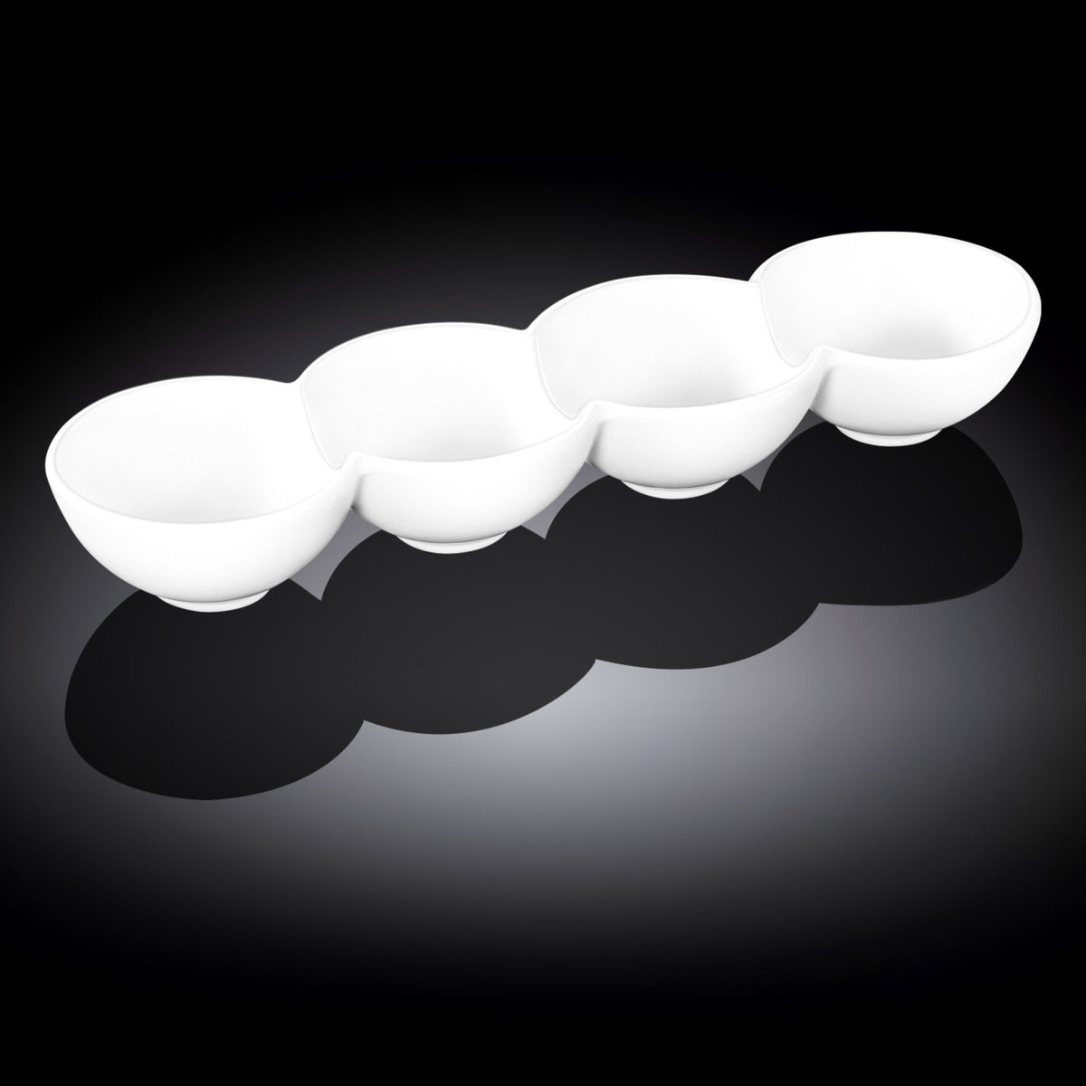 Wilmax Fine Porcelain Divided Dish 12" X 3.25" X 1.5" | 30 X 8 X 4 Cm SKU: WL-992602/A
