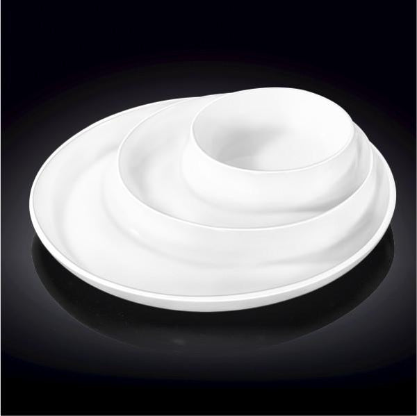Wilmax Fine Porcelain Divided Dish 10" | 25.5 Cm SKU: WL-992691/A