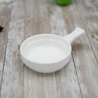 Fine Porcelain Baking Dish With Handle 6" | 15 Cm  15 Oz | 450 Ml WL-997013/A