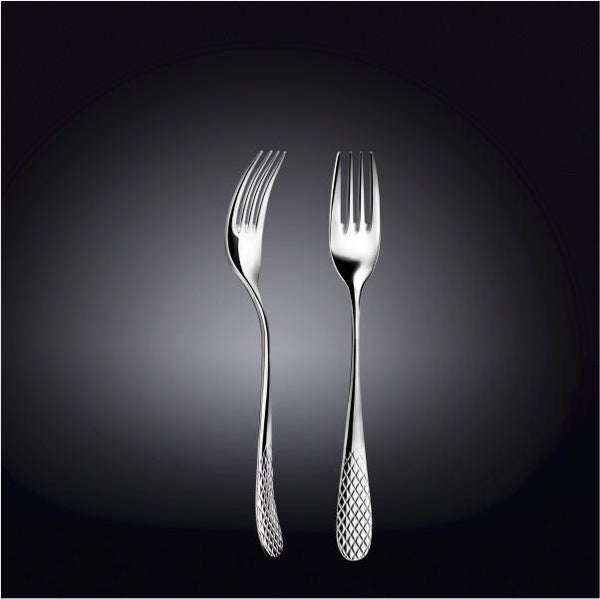Wilmax High Polish Stainless Steel Dinner Fork 8" | 20 Cm Set Of 6  In Gift Box SKU: WL-999201/6C