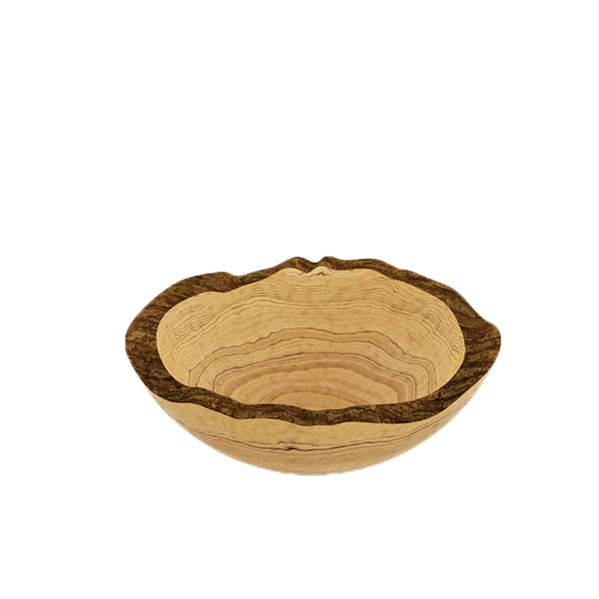 Tilt Small Rustic Olive Wood Bowl