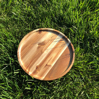 ZavisGreen Acacia round Plate  Platter 12" Diameter SKU: ZG-660012