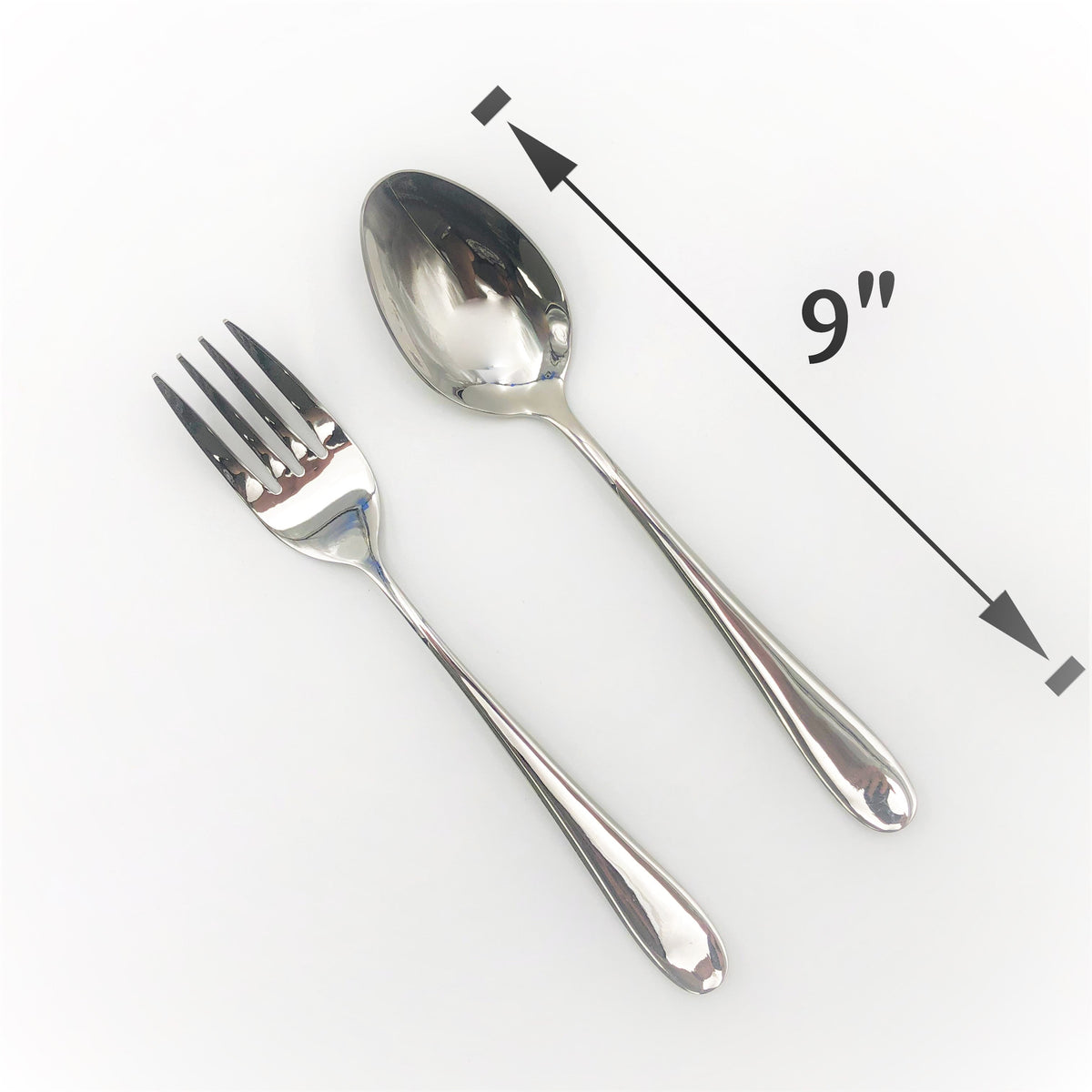 Wilmax Stainless Steel Serving Fork And Knife Set Of 2 Pieces Great For Entertaining SKU: WL-555048