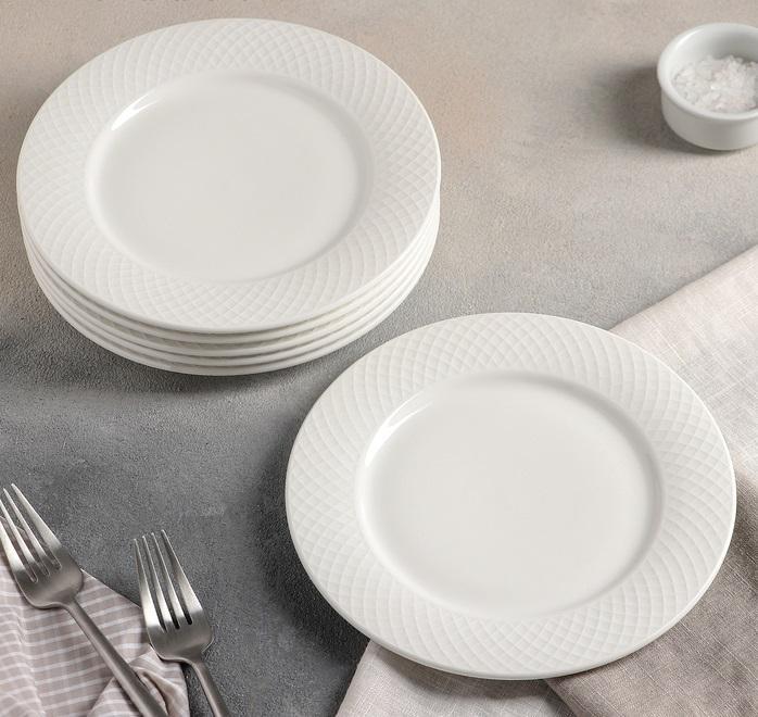 Wilmax Fine Julia Porcelain 24 Piece Dinnerware Set For 6 SKU: WL-555025
