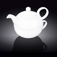 Wilmax Fine Porcelain Set: Teapot 13 Oz | 375 Ml & Cup 11 Oz | 340 Ml SKU: WL-994048/AB