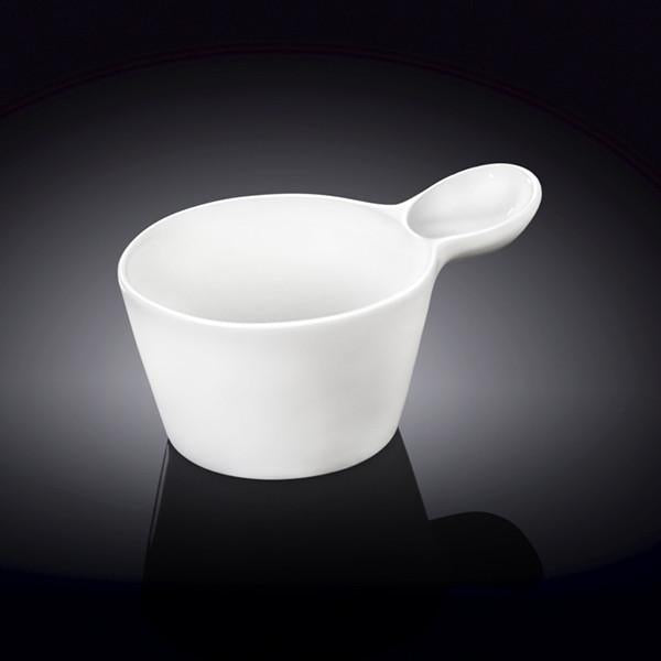Wilmax Fine Porcelain Snack/Dessert Dish 4" X 3" X 1.5" | 10 X 7 X 4 Cm 3 Fl Oz | 100 Ml SKU: WL-996104/A