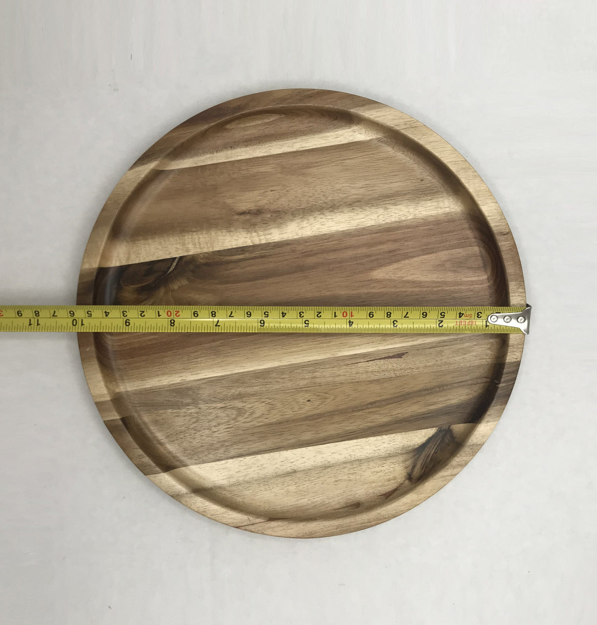 ZavisGreen Acacia round Plate / Platter 10" Diameter SKU: ZG-660010