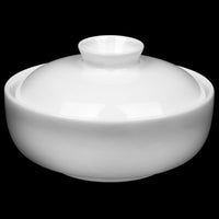 Wilmax Fine Porcelain 5" | 12.5 Cm 11 Fl Oz | 320 Ml Soup Cup With Lid SKU: WL-991137/A