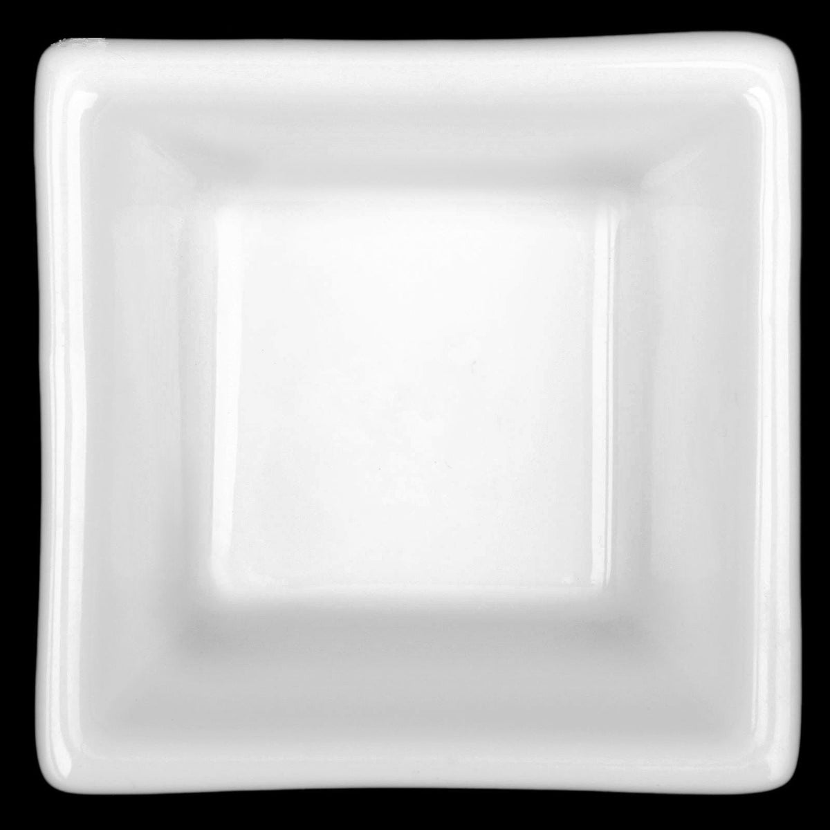 Wilmax Fine Porcelain Square Dish 3" X 3" X 1.25'' | 7.5 X 7.5 X 3.5 Cm 3 Fl Oz | 90 Ml SKU: WL-992546/A