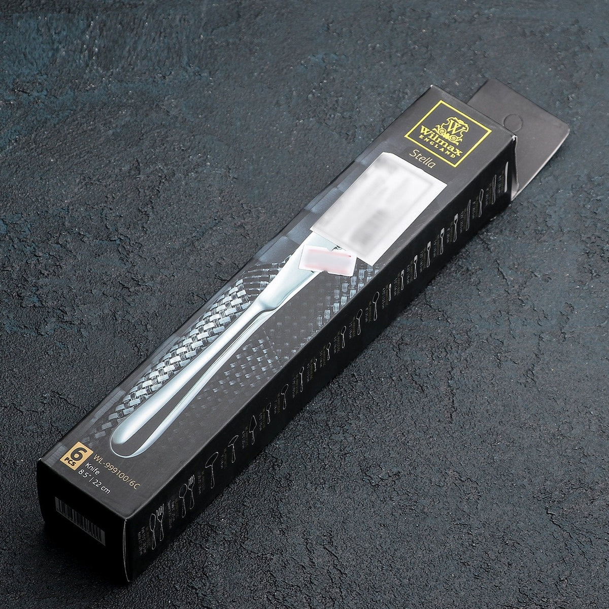 Wilmax High Polish Stainless Steel Dinner Knife 8.5" | 22 Cm White Box Packing SKU: WL-999100/A