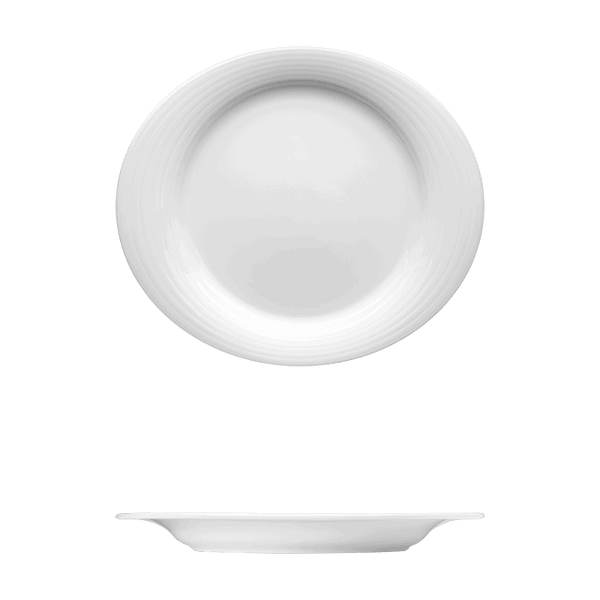 Oval Plate | Catalog Number: 010 0030 | Dimensions: 9 1/2 x 8 1/4 in (24 x 21 cm)