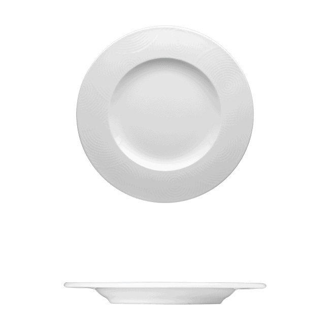 Round Plate | Catalog Number: 046 0020 | Dimensions: 9 1/2 in (24 cm)