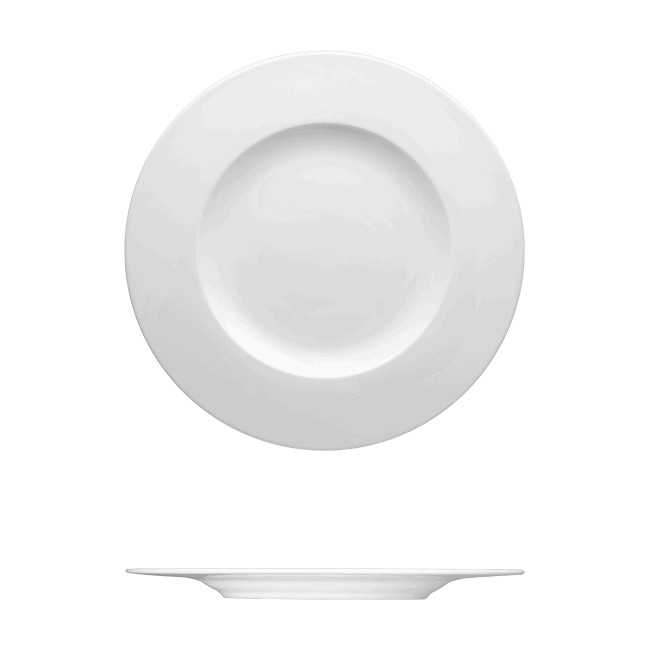 Round Plate Catalog Number: 051 0020 | Dimensions: 9 1/2 in (24 cm)