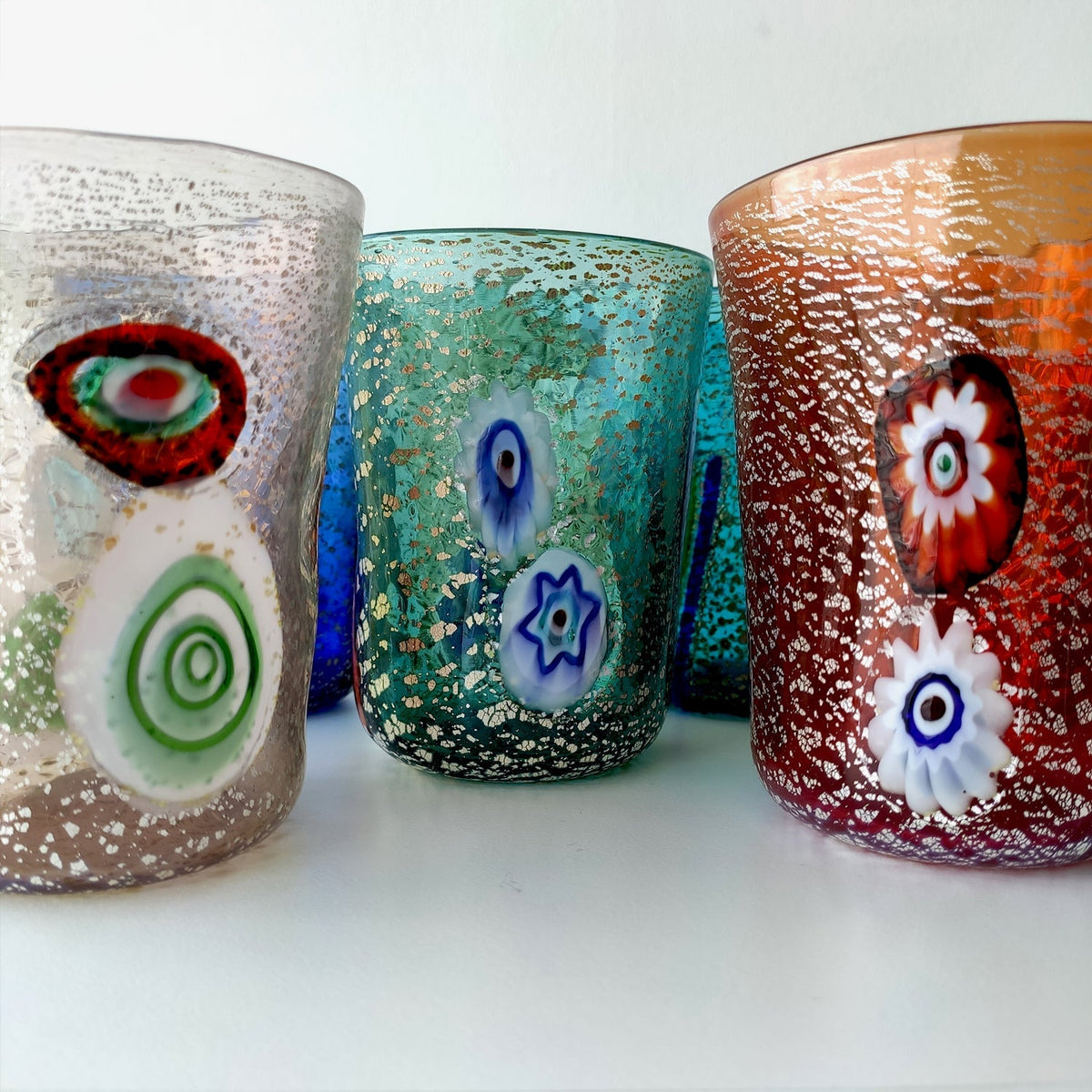 Zafferano America Bicchieri di Murano Tumblers - Mixed Set of 6